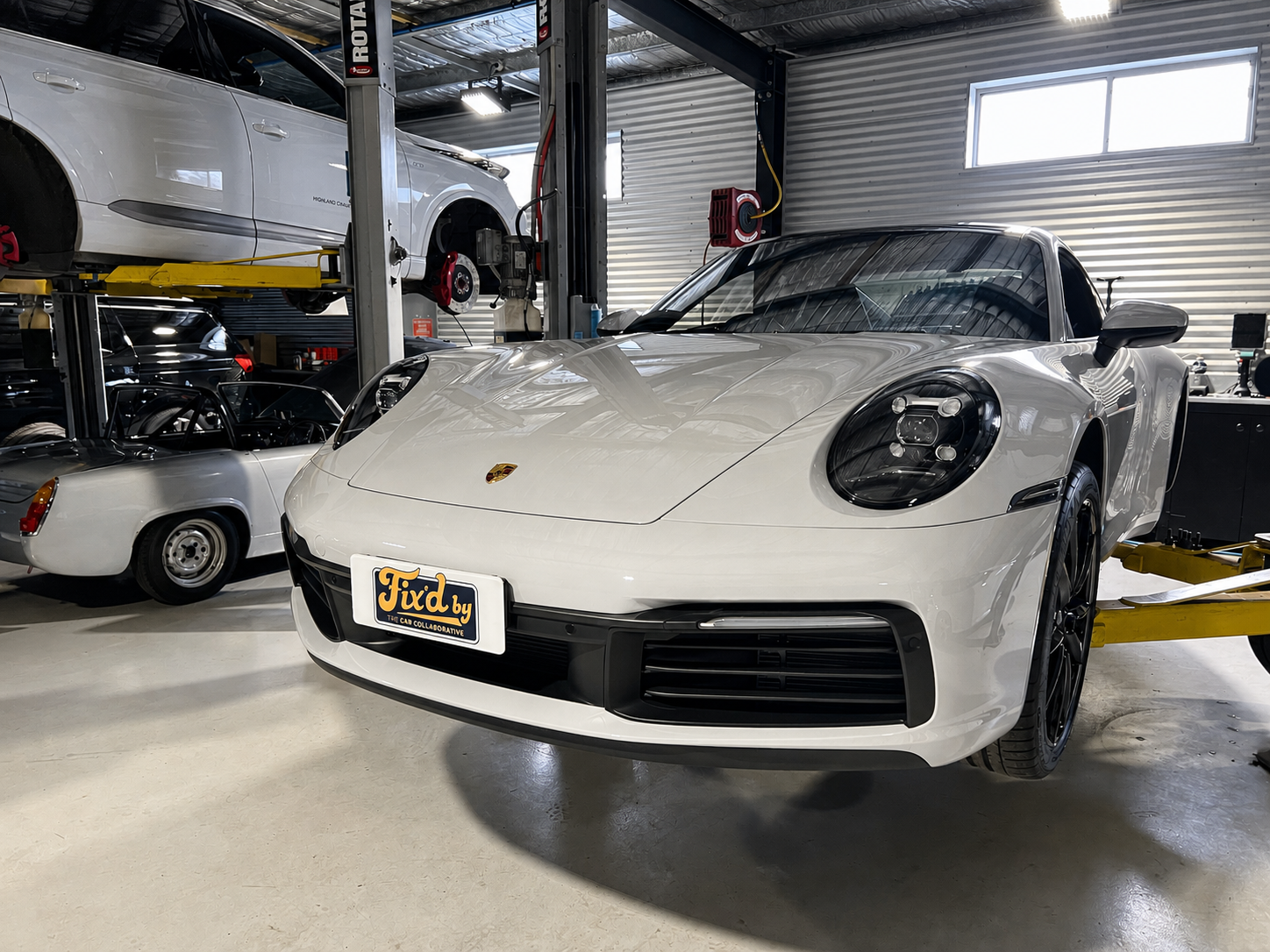 Porsche 911 serviced at Fix'd By